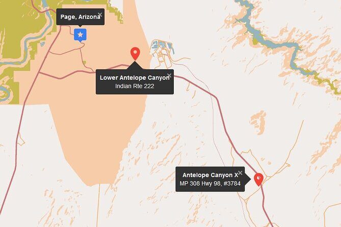 Antelope Canyon X Admission Ticket - Meeting point logistics outside Page: arrive early and travel light